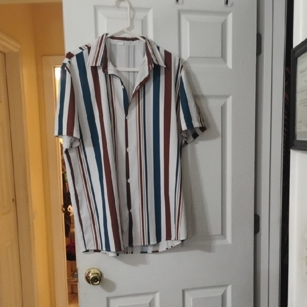 Striped Men's Shirt - Multicolor